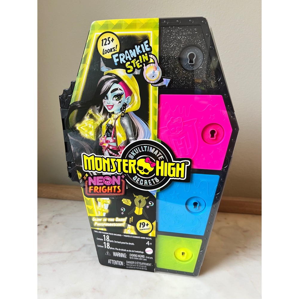 Monster High Skulltimate Secrets Neon Frights Frankie Stein Fashion 12.75" Doll